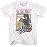 Whitney Houston One Night Only Performance White T-shirt - Yoga Clothing for You