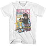 Whitney Houston One Night Only Performance White T-shirt - Yoga Clothing for You