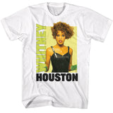 Whitney Houston Green Gloves Photo White T-shirt - Yoga Clothing for You