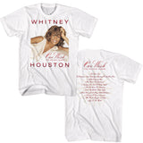 Whitney Houston One Wish Holiday Album White T-shirt Front and Back - Yoga Clothing for You