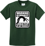 Kids Gymnastics T-shirt Warning Gymnast Youth Tee - Yoga Clothing for You