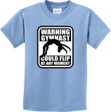 Kids Gymnastics T-shirt Warning Gymnast Youth Tee - Yoga Clothing for You