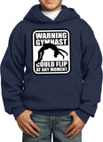 Kids Gymnastics Hoodie Warning Gymnast - Yoga Clothing for You