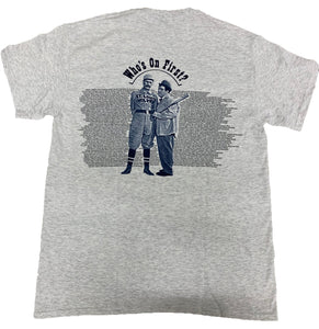 Abbott and Costello T-Shirt Who's on First Ash Tee - Yoga Clothing for You