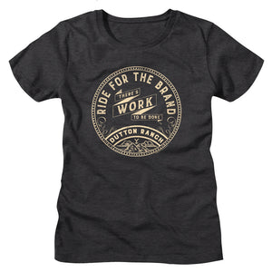 Yellowstone Ladies T-Shirt Ride for the Brand Tee - Yoga Clothing for You