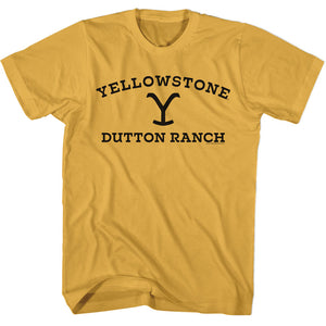 Yellowstone Dutton Ranch Black Logo Ginger T-shirt - Yoga Clothing for You