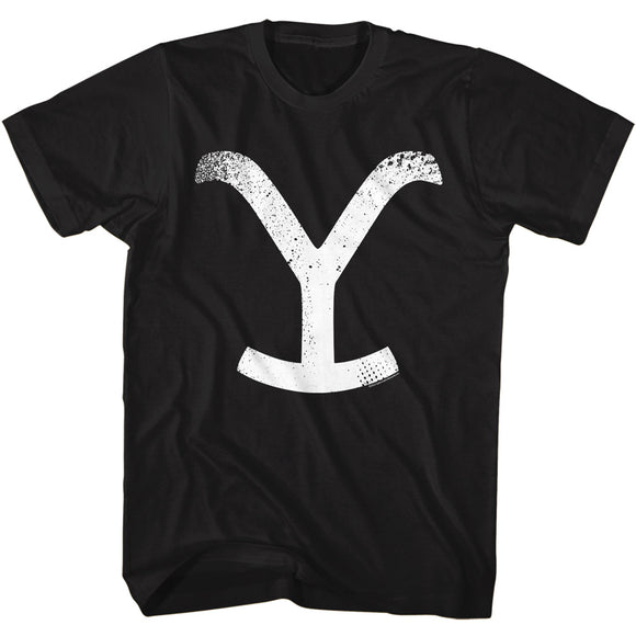Yellowstone Vintage Y Logo Black T-shirt - Yoga Clothing for You