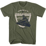 Yellowstone Taking You To The Train Station Green T-shirt - Yoga Clothing for You