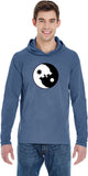 Yin Yang Wolves Heavyweight Pigment Hoodie Yoga Tee Shirt - Yoga Clothing for You