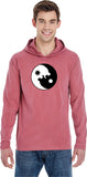 Yin Yang Wolves Heavyweight Pigment Hoodie Yoga Tee Shirt - Yoga Clothing for You