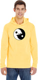 Yin Yang Wolves Heavyweight Pigment Hoodie Yoga Tee Shirt - Yoga Clothing for You