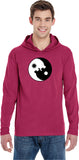 Yin Yang Wolves Heavyweight Pigment Hoodie Yoga Tee Shirt - Yoga Clothing for You
