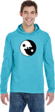 Yin Yang Wolves Heavyweight Pigment Hoodie Yoga Tee Shirt - Yoga Clothing for You