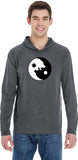Yin Yang Wolves Heavyweight Pigment Hoodie Yoga Tee Shirt - Yoga Clothing for You