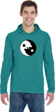 Yin Yang Wolves Heavyweight Pigment Hoodie Yoga Tee Shirt - Yoga Clothing for You