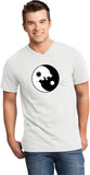 Yin Yang Wolves Important V-neck Yoga Tee Shirt - Yoga Clothing for You