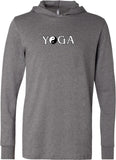Yin Yang Yoga Text Lightweight Yoga Hoodie Tee Shirt - Yoga Clothing for You