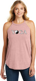 Yin Yang Yoga Text Triblend Yoga Rocker Tank Top - Yoga Clothing for You