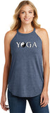 Yin Yang Yoga Text Triblend Yoga Rocker Tank Top - Yoga Clothing for You