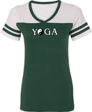 Yin Yang Yoga Text Powder Puff Yoga Tee Shirt - Yoga Clothing for You