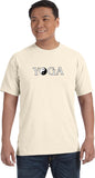 Yin Yang Yoga Text Heavyweight Pigment Dye Yoga Tee Shirt - Yoga Clothing for You