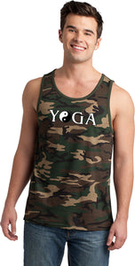 Yin Yang Yoga Text 100% Cotton Ringer Yoga Tank Top - Yoga Clothing for You