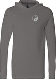 Yin Yang Pocket Print Lightweight Yoga Hoodie Tee Shirt - Yoga Clothing for You