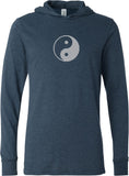 Yin Yang Big Print Lightweight Yoga Hoodie Tee Shirt - Yoga Clothing for You