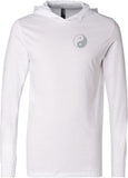 Yin Yang Pocket Print Lightweight Yoga Hoodie Tee Shirt - Yoga Clothing for You
