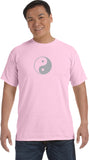 Yin Yang Big Print Pigment Dye Yoga Tee Shirt - Yoga Clothing for You