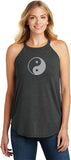Yin Yang Big Print Triblend Yoga Rocker Tank Top - Yoga Clothing for You