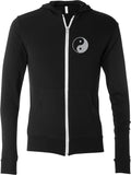 Yin Yang Pocket Print Triblend Full-Zip Hoodie Yoga Tee - Yoga Clothing for You