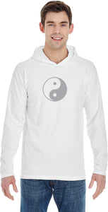 Yin Yang Big Print Pigment Hoodie Yoga Tee Shirt - Yoga Clothing for You