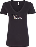 Yoga Spelling Ideal V-neck Yoga Tee Shirt - Yoga Clothing for You