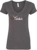 Yoga Spelling Ideal V-neck Yoga Tee Shirt - Yoga Clothing for You