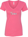 Yoga Spelling Ideal V-neck Yoga Tee Shirt - Yoga Clothing for You