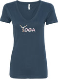 Yoga Spelling Ideal V-neck Yoga Tee Shirt - Yoga Clothing for You