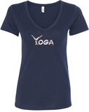 Yoga Spelling Ideal V-neck Yoga Tee Shirt - Yoga Clothing for You