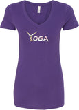 Yoga Spelling Ideal V-neck Yoga Tee Shirt - Yoga Clothing for You