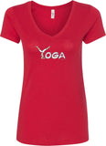 Yoga Spelling Ideal V-neck Yoga Tee Shirt - Yoga Clothing for You