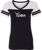 Yoga Spelling Powder Puff Yoga Tee Shirt - Yoga Clothing for You
