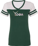 Yoga Spelling Powder Puff Yoga Tee Shirt - Yoga Clothing for You