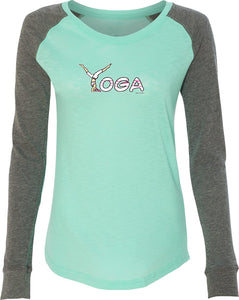 Yoga Spelling Preppy Patch Yoga Tee Shirt - Yoga Clothing for You