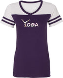 Yoga Spelling Powder Puff Yoga Tee Shirt - Yoga Clothing for You