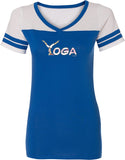 Yoga Spelling Powder Puff Yoga Tee Shirt - Yoga Clothing for You