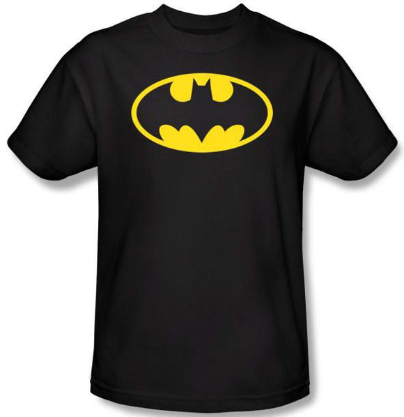 Batman Logo Adult Black Tee - Yoga Clothing for You