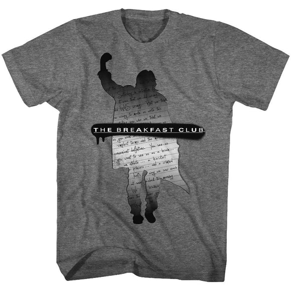 The Breakfast Club Essay Silhouette Graphite T-shirt - Yoga Clothing for You