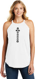 Black 7 Chakras Triblend Yoga Rocker Tank Top - Yoga Clothing for You