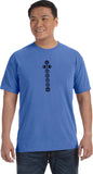 Black 7 Chakras Heavyweight Pigment Dye Yoga Tee Shirt - Yoga Clothing for You
