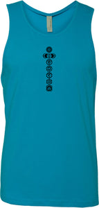 Black 7 Chakras Premium Yoga Tank Top - Yoga Clothing for You